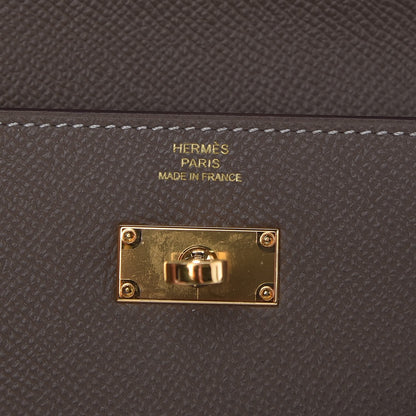 Hermes Epsom Kelly Longue Wallet Etoupe 6 of 8