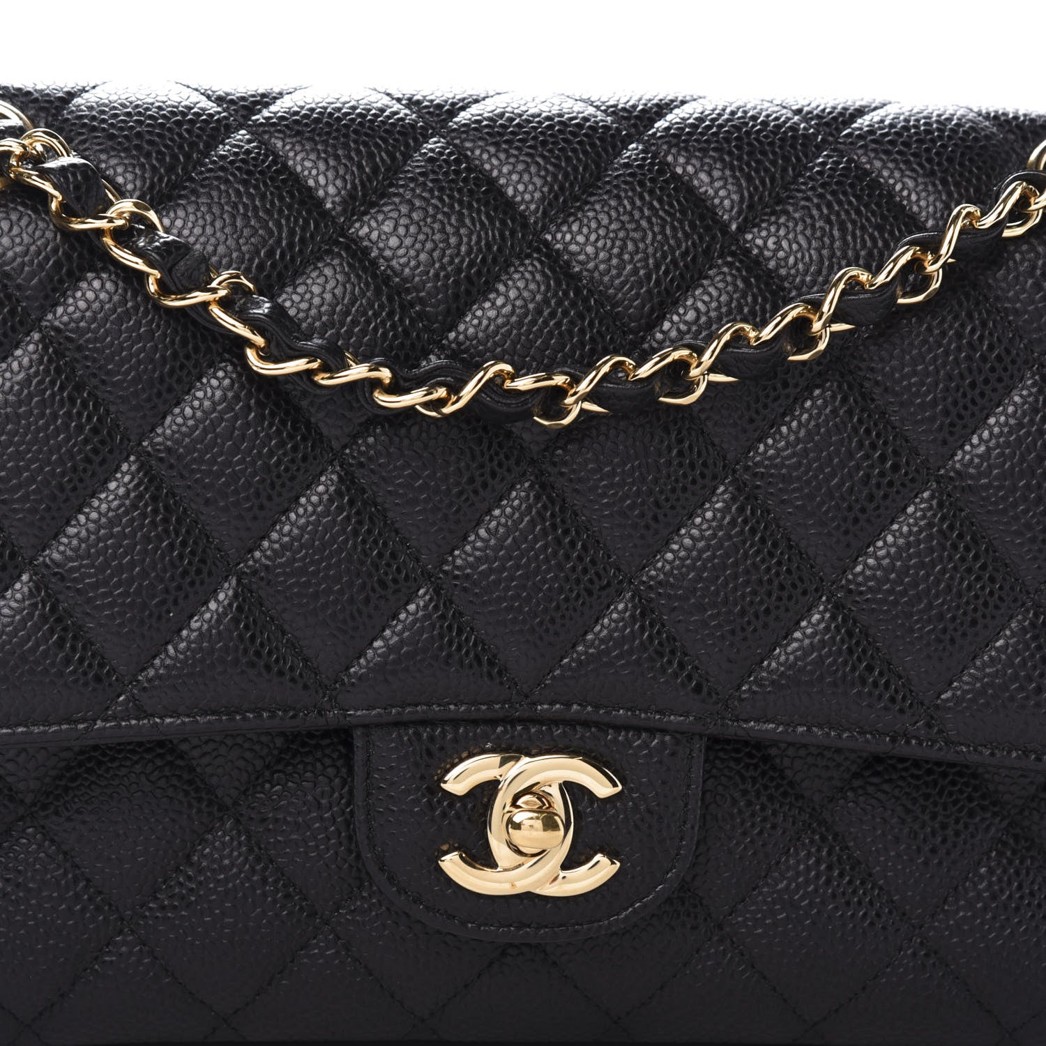 Chanel Caviar Quilted Medium Double Flap Black 11 of 11