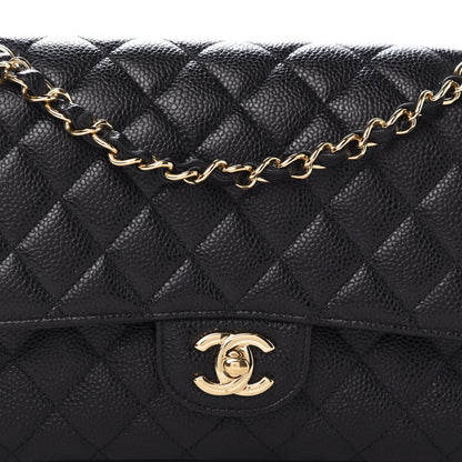 Chanel Caviar Quilted Medium Double Flap Black 11 of 11