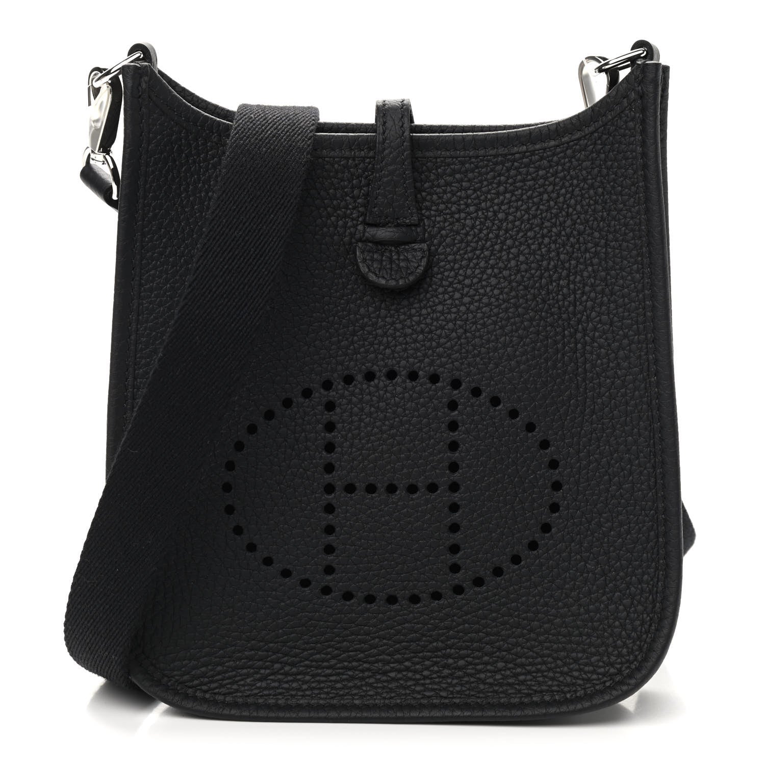 Hermes Taurillon Clemence Evelyne TPM Black 1 of 9