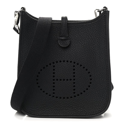 Hermes Taurillon Clemence Evelyne TPM Black 1 of 9
