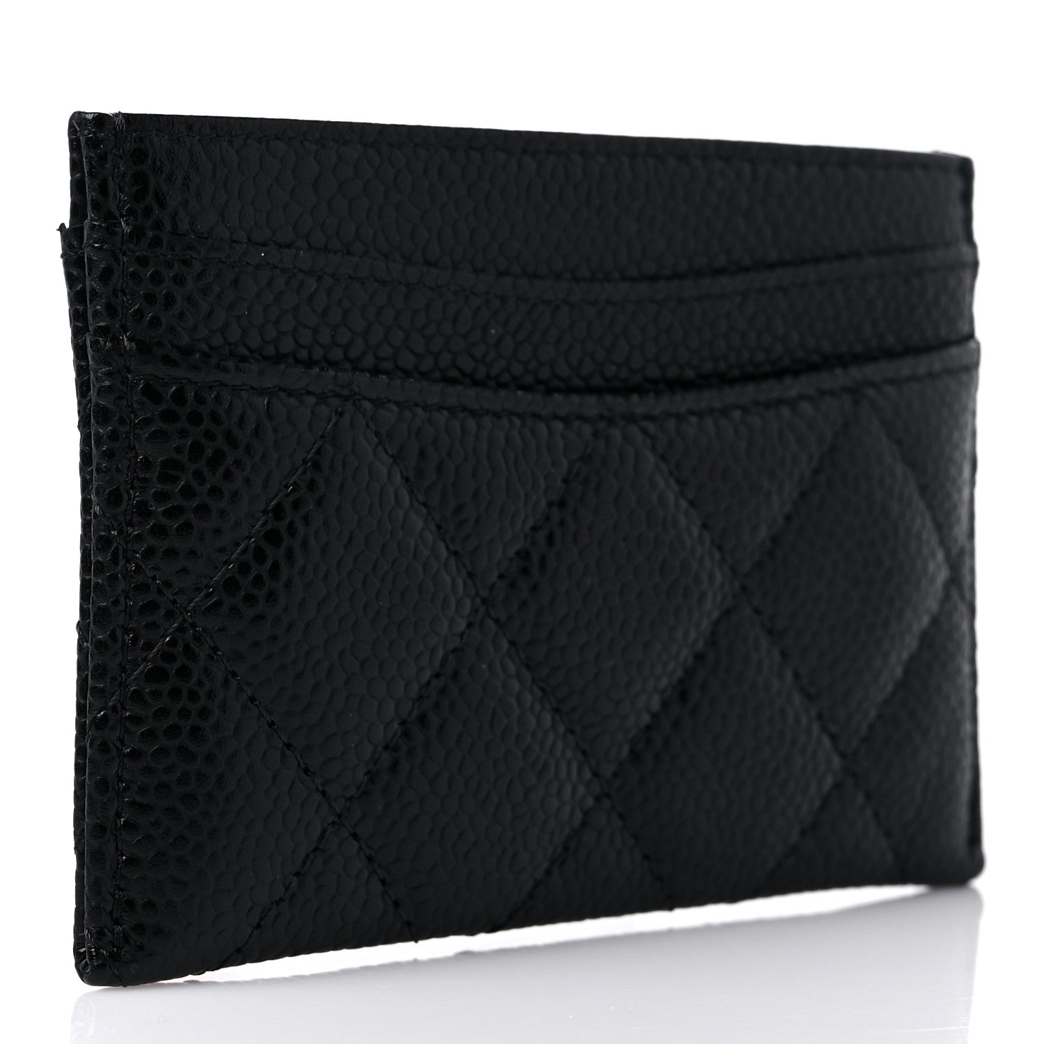 Chanel Caviar Quilted Card Holder Black 3 of 9