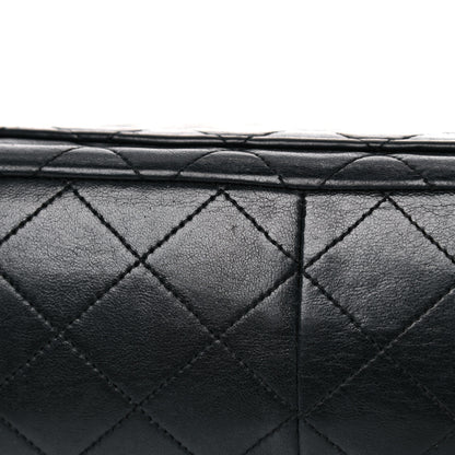 Chanel Lambskin Quilted Medium Single Flap Black 12 of 24