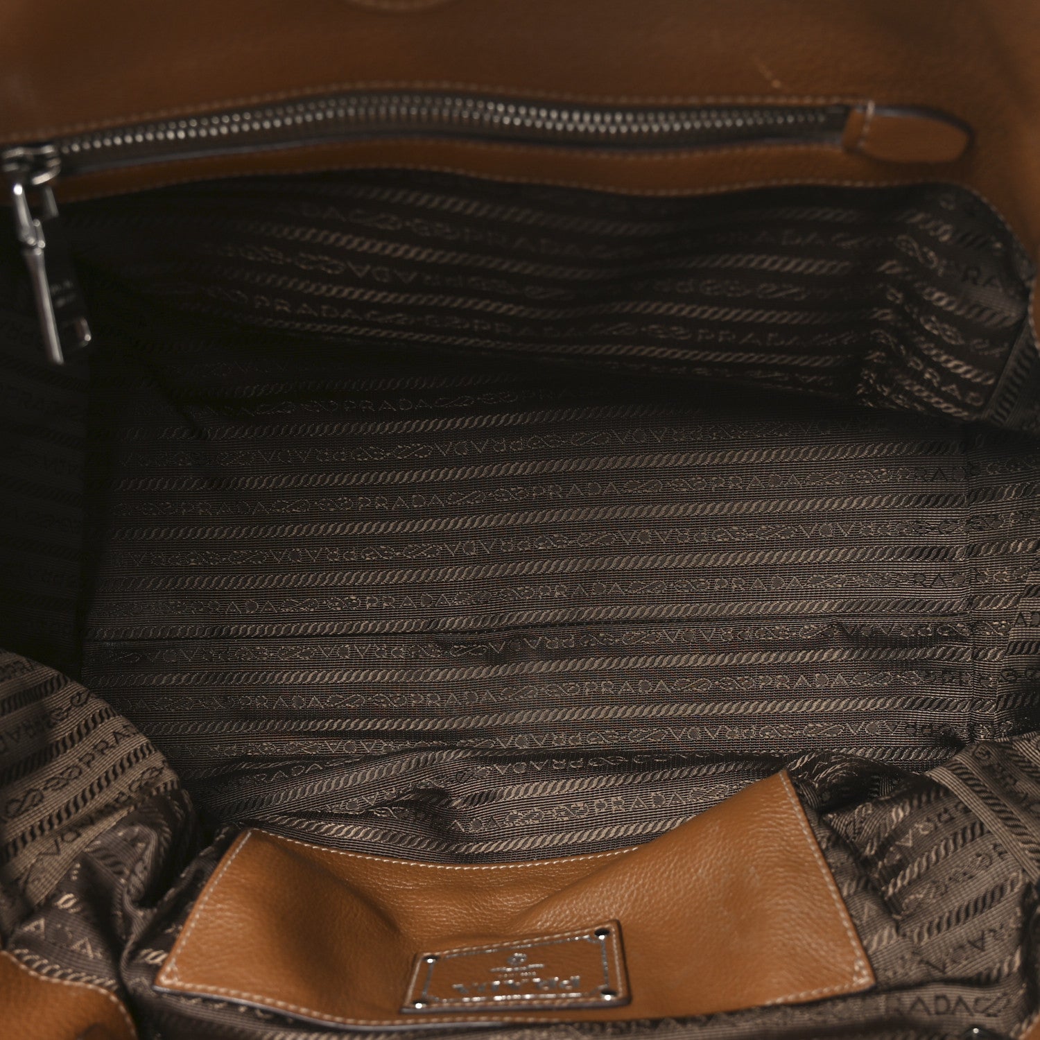 Prada Vitello Phenix Shopping Tote Canella 5 of 9