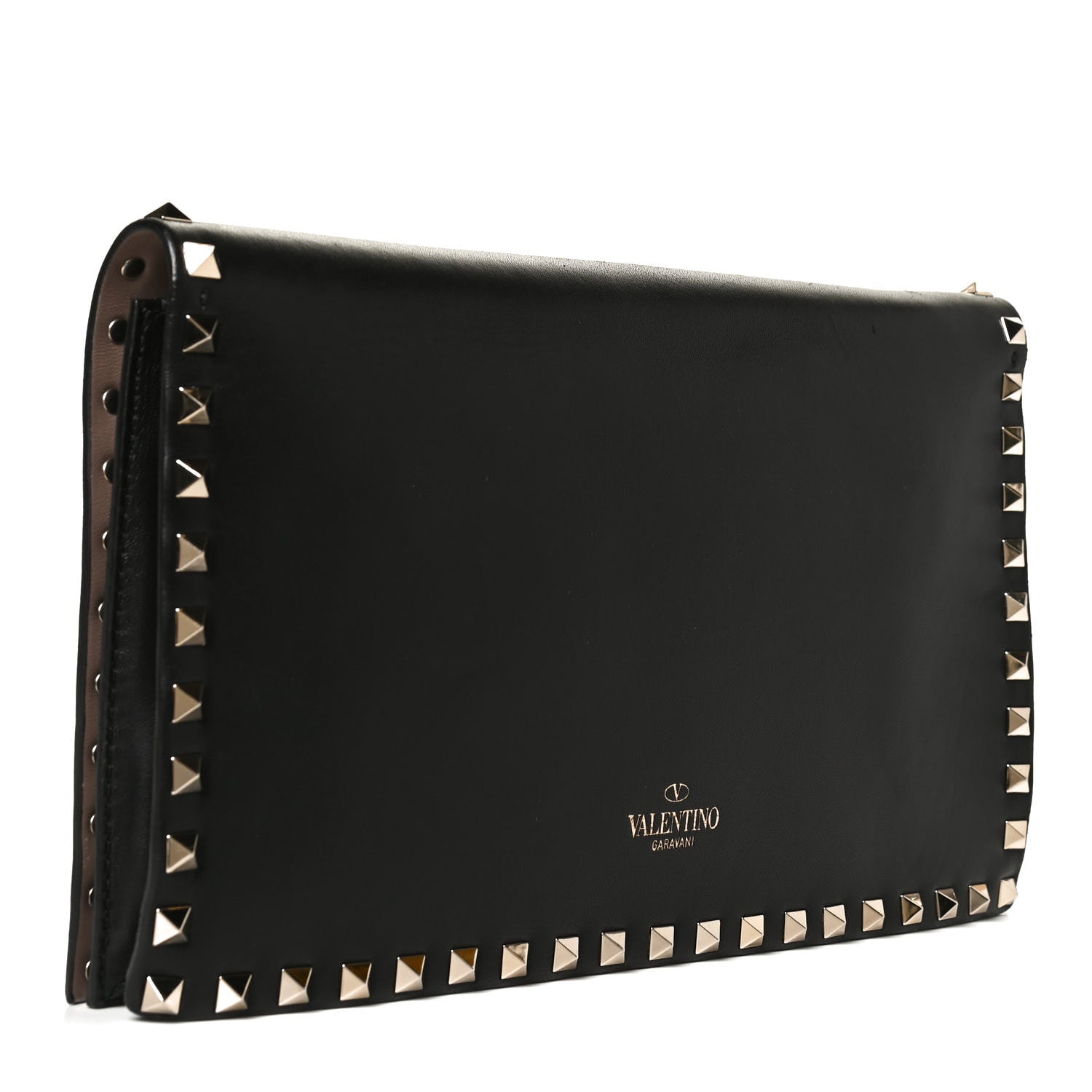 Valentino Garavani Nappa Rockstud Wristlet Clutch Black 3 of 14