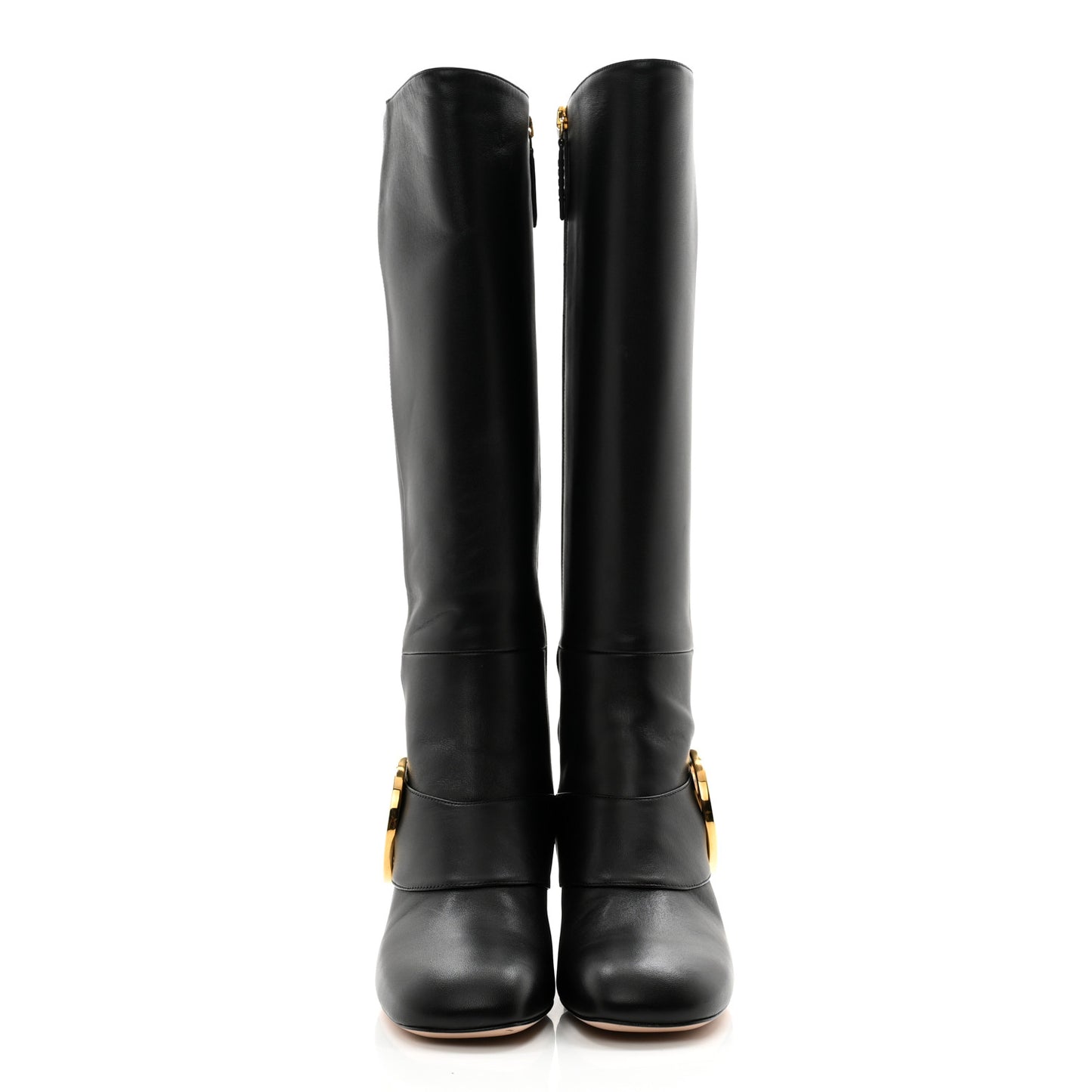 Nappa GG Blondie 55mm Knee High Boots 36 Black