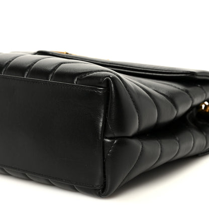 Saint Laurent Calfskin Y Quilted Monogram Small Loulou Chain Satchel Black 12 of 12