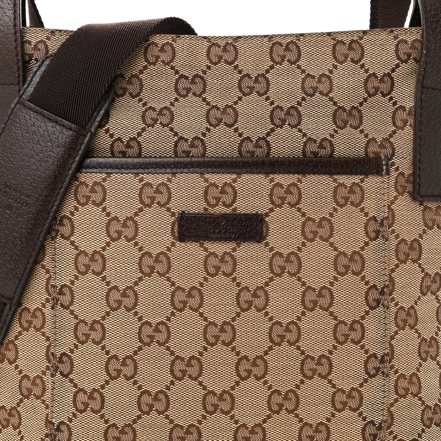 Monogram Flat Messenger Bag Dark Brown