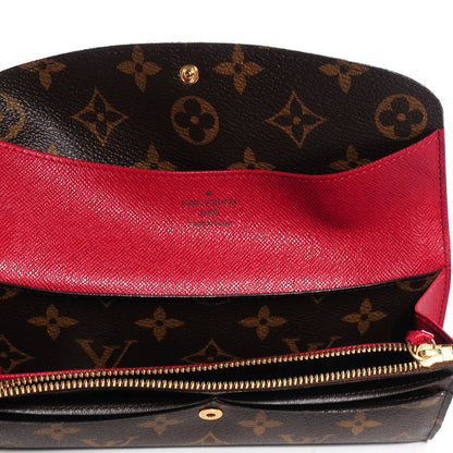 Louis Vuitton Monogram Emilie Wallet Red 7 of 8