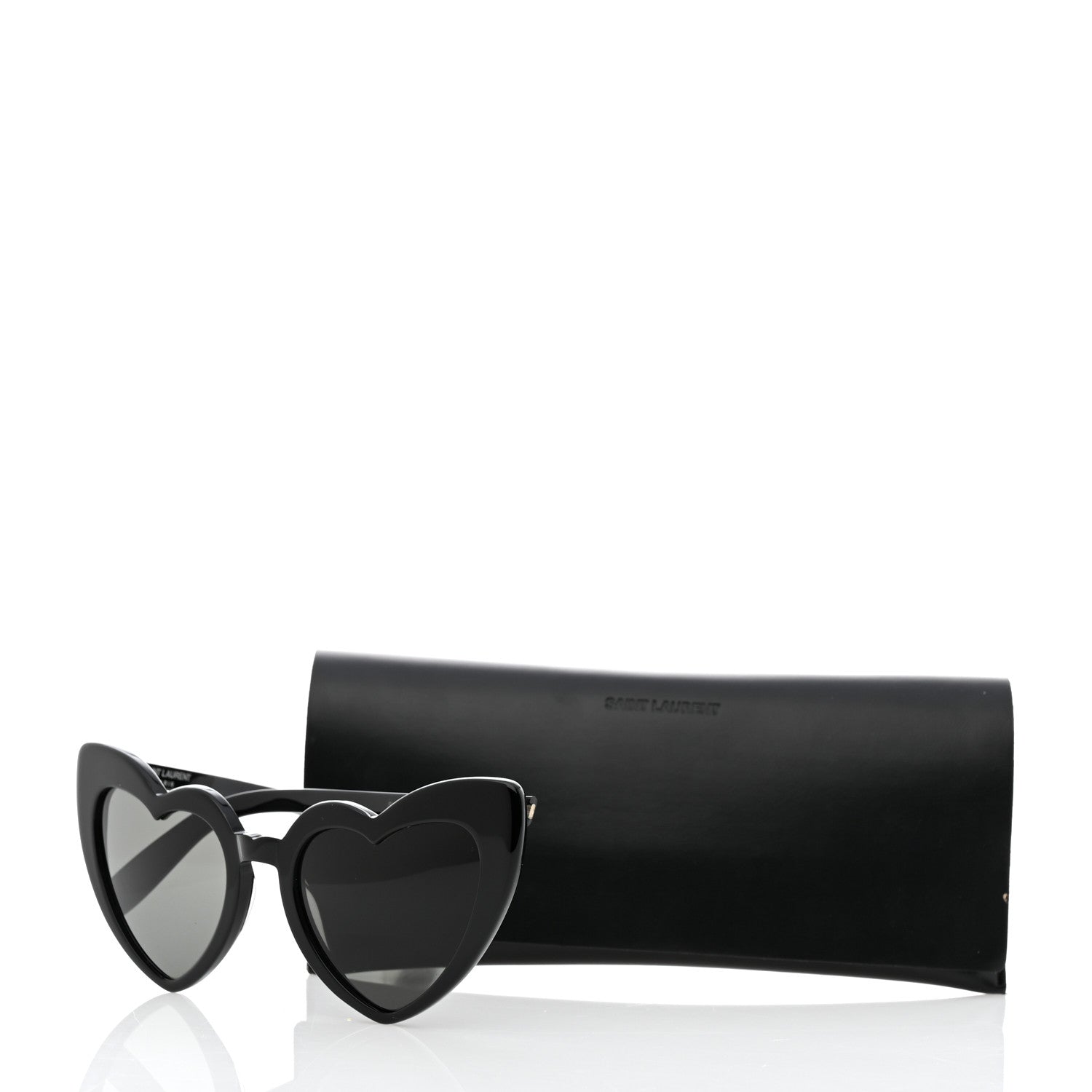 Saint Laurent Acetate Heart Frame Loulou SL181 Sunglasses Black 8 of 8