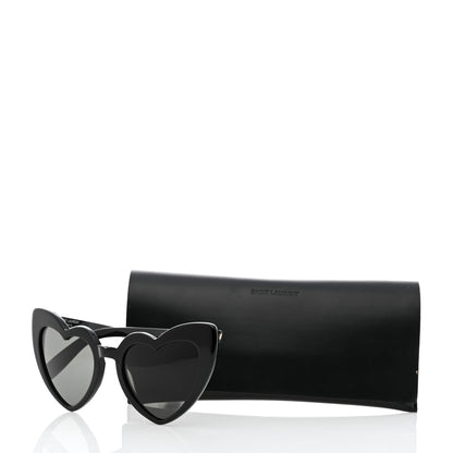 Saint Laurent Acetate Heart Frame Loulou SL181 Sunglasses Black 8 of 8