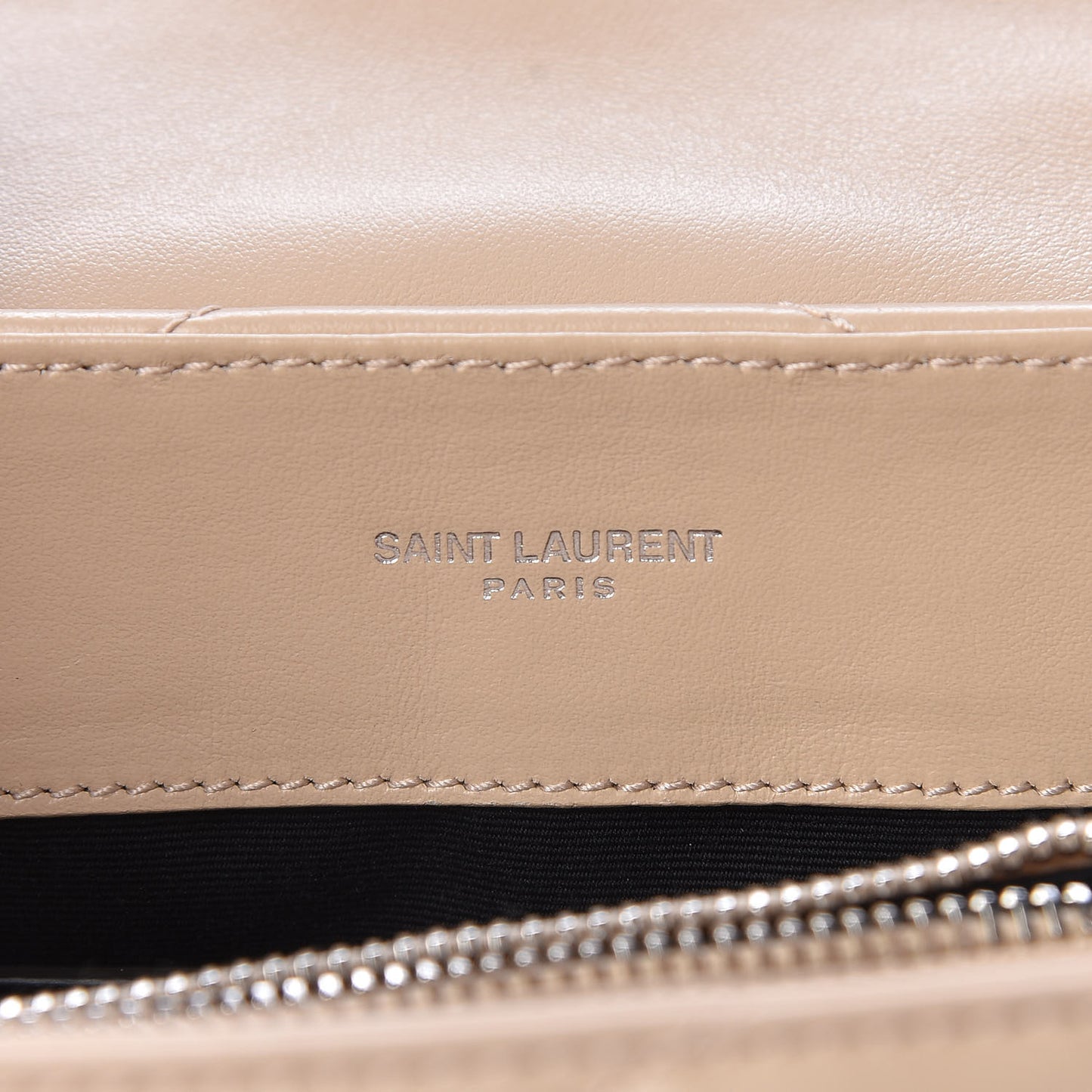 Calfskin Y Quilted Monogram Small Loulou Chain Satchel Dark Beige