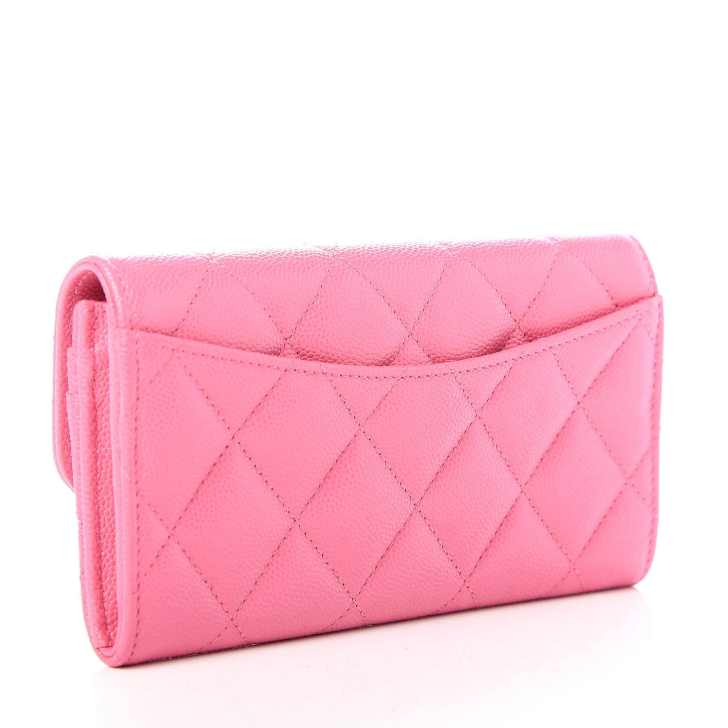 Chanel Caviar Quilted Medium Flap Wallet Pink 3 of 9