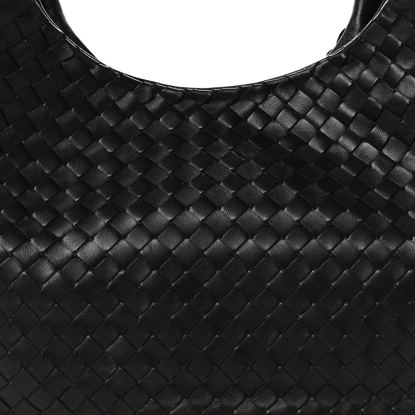 Nappa Intrecciato Medium Campana Hobo Black