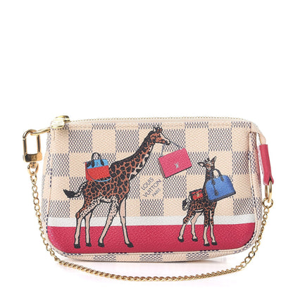 Louis Vuitton Damier Azur 2017 Christmas Animation Mini Pochette Accessories 1 of 8