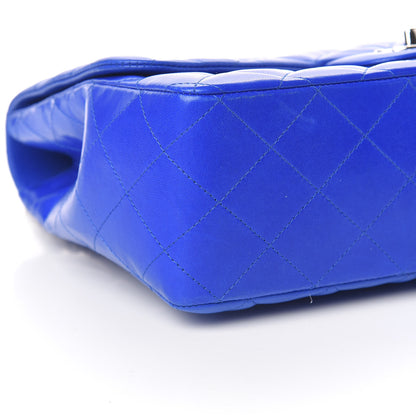 Chanel Lambskin Quilted Jumbo Single Flap Blue 5 of 15