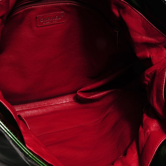 Patent Bonbons Shopper Tote Green