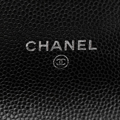 Chanel Caviar Quilted Pick Me Up Clutch With Chain Black 6 of 12
