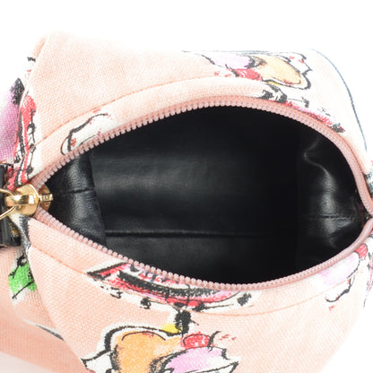 Chanel Cotton Canvas Cosmetic Pouch Pink 5 of 8