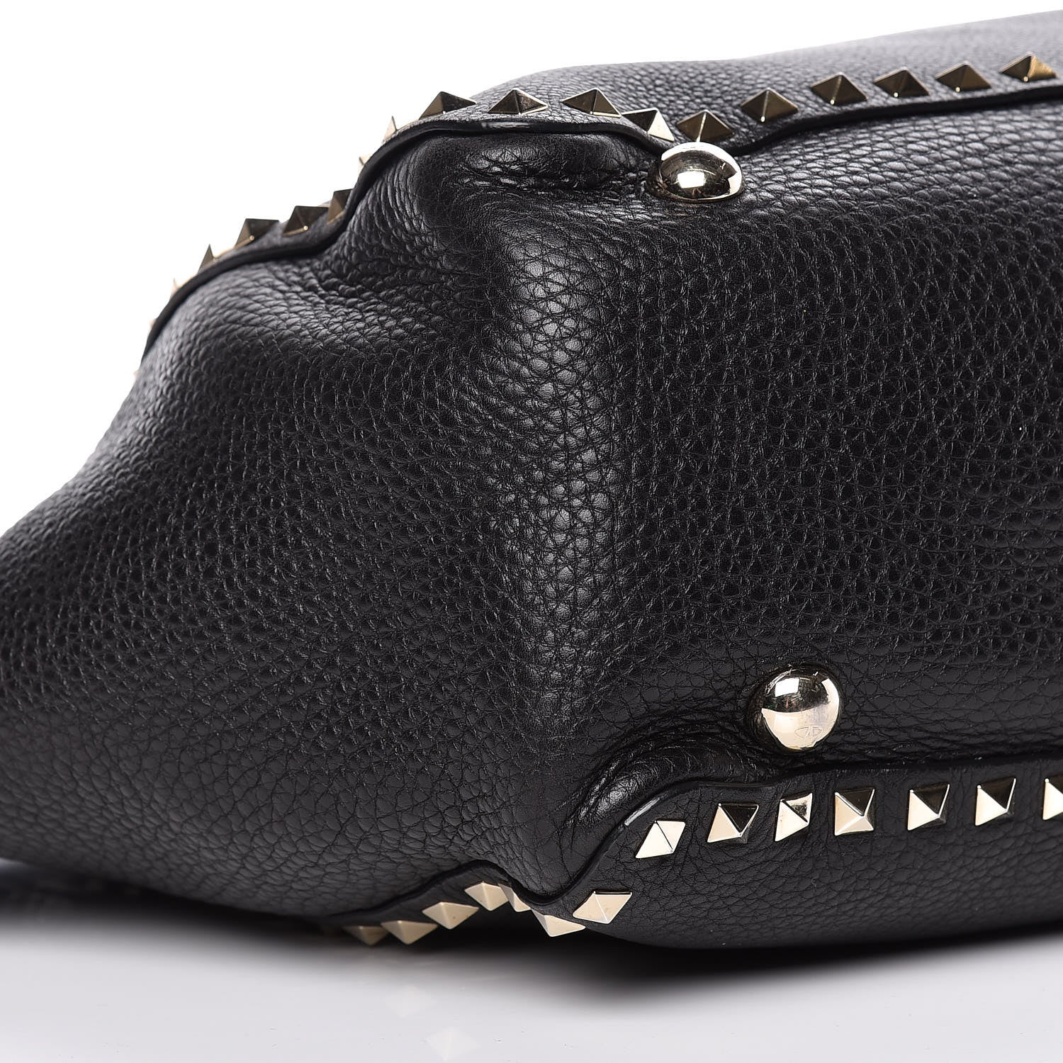Valentino Garavani Alce Printed Calfskin Medium Rockstud Tote Black 15 of 20