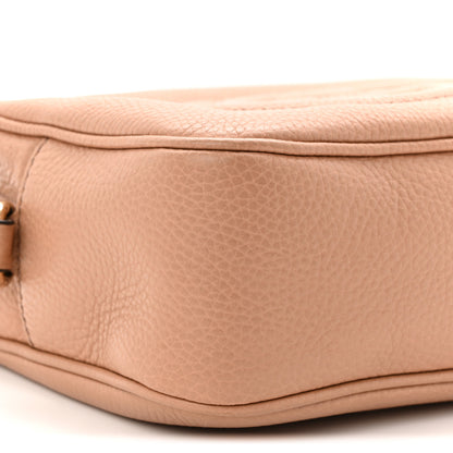 Gucci Pebbled Calfskin Small Soho Disco Bag Camelia 9 of 10