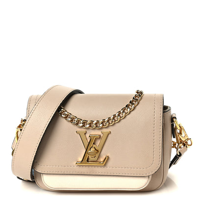 Louis Vuitton Grained Calfskin Lockme Tender Greige 1 of 11