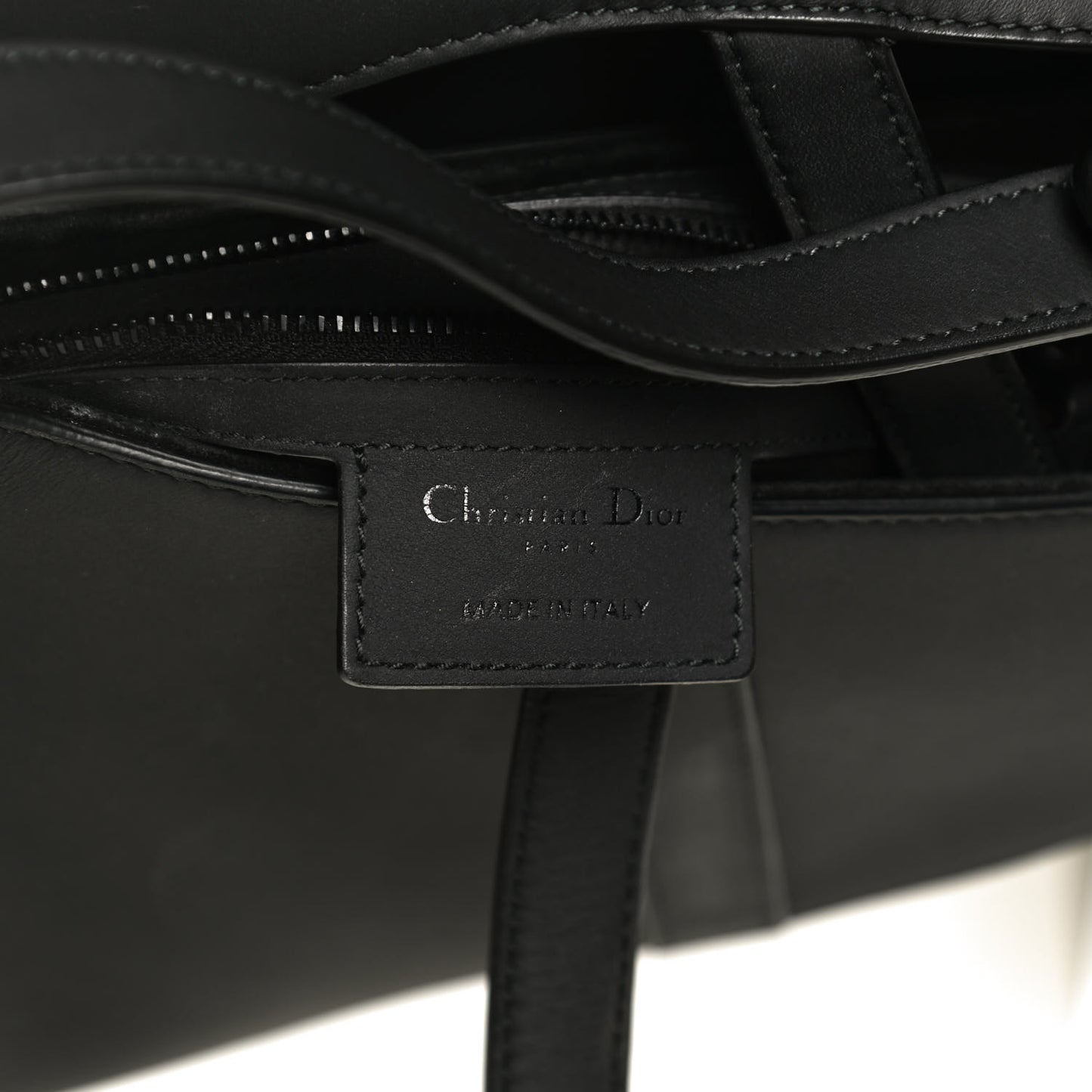 Ultra Matte Calfskin Saddle Bag Black