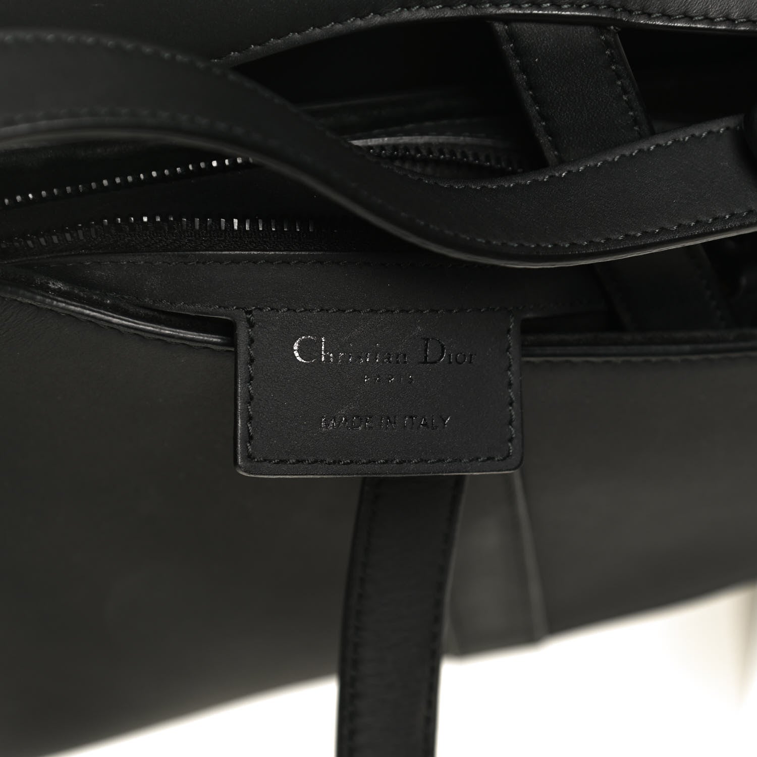 Christian Dior Ultra Matte Calfskin Saddle Bag Black 6 of 12