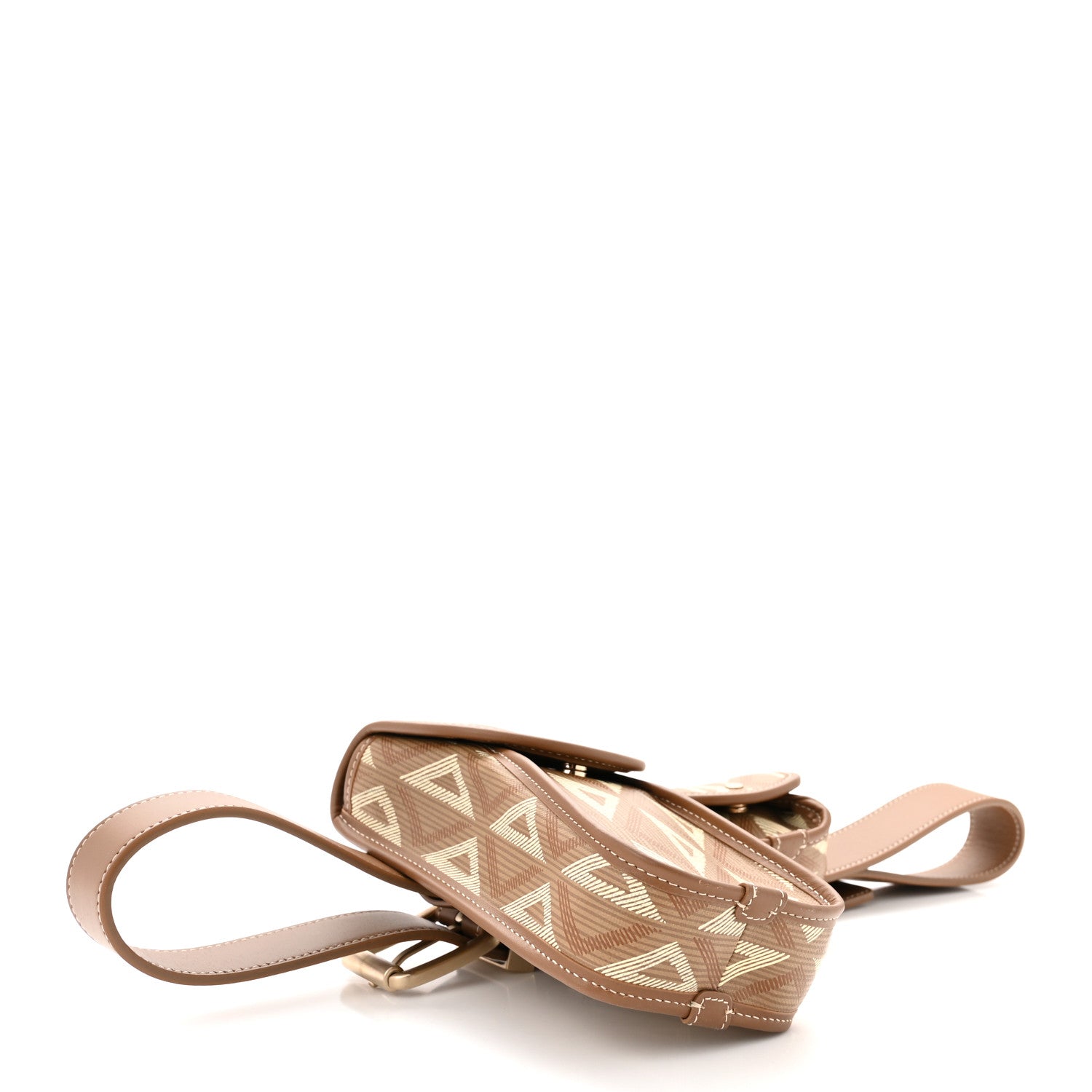 Christian Dior Coated Canvas CD Diamond Mens Utility Belt Coffee 4 of 11