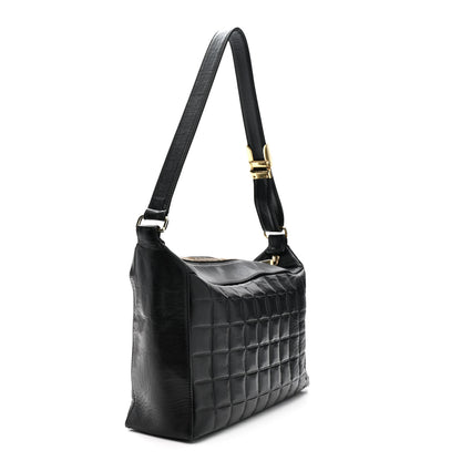 Chanel Lambskin Quilted Medium Chocolate Bar Shoulder Bag Black 3 of 13