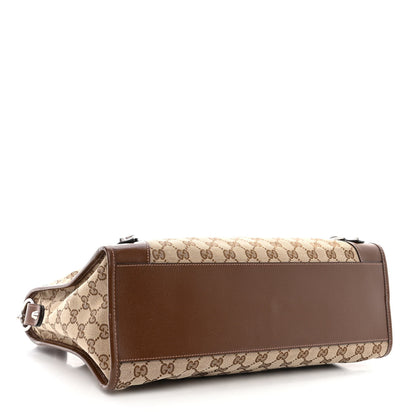 Balenciaga X GUCCI GG Monogram Azalea Calfskin Neo Classic Silver Hardware Medium City Beige Ebony Brown Sugar 5 of 11