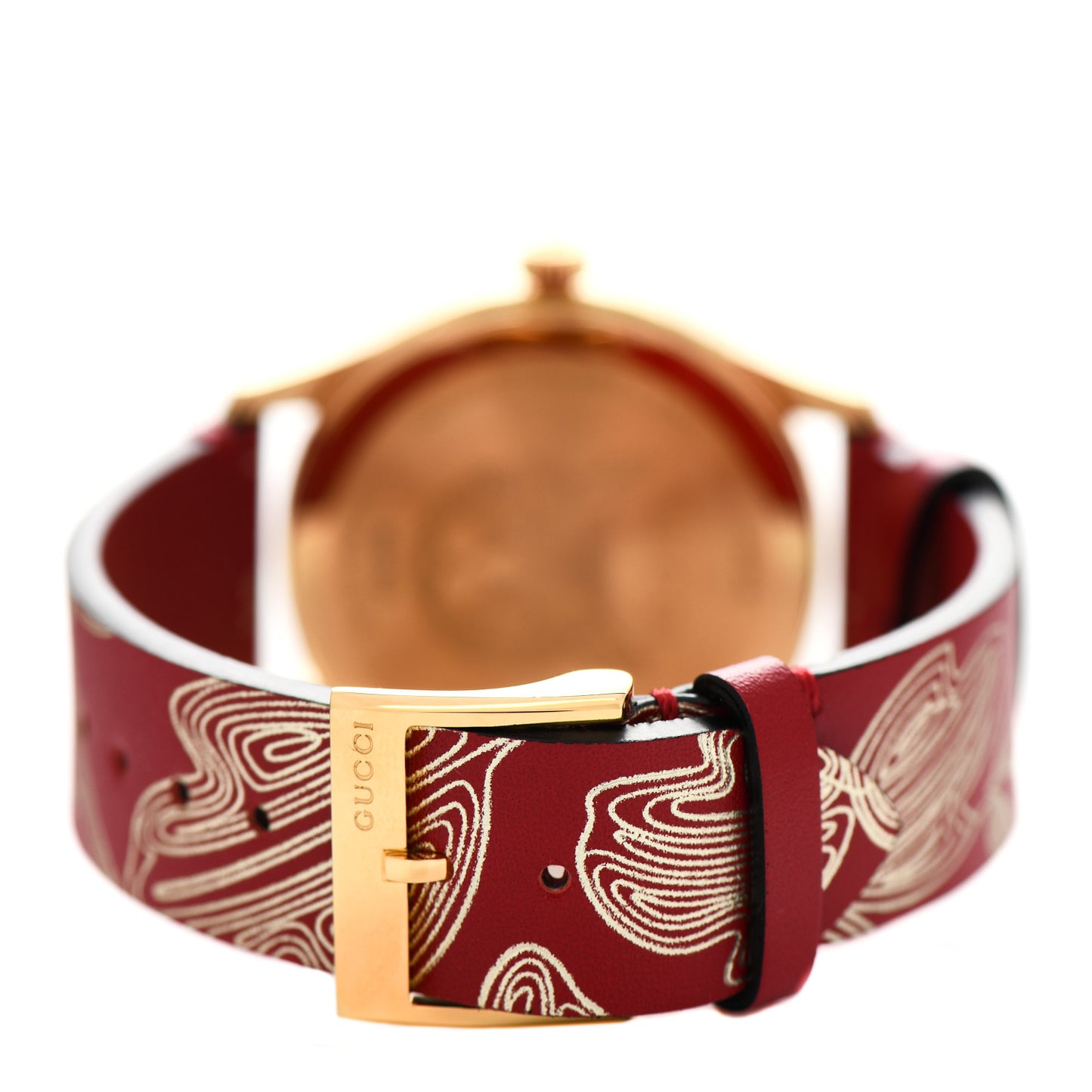 Stainless Steel Calfskin 38mm G-Timeless Butterfly Quartz Watch Red