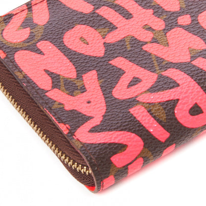 Louis Vuitton Monogram Graffiti Zippy Coin Purse Fuchsia 5 of 7