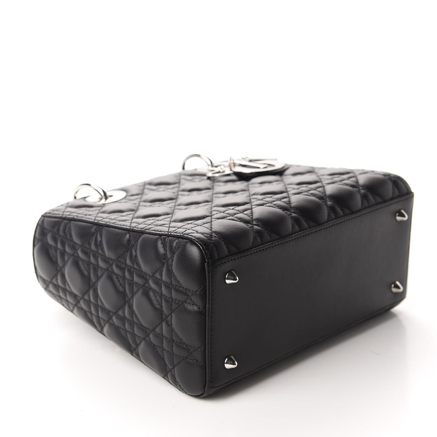 Lambskin Cannage Medium Lady Dior Black