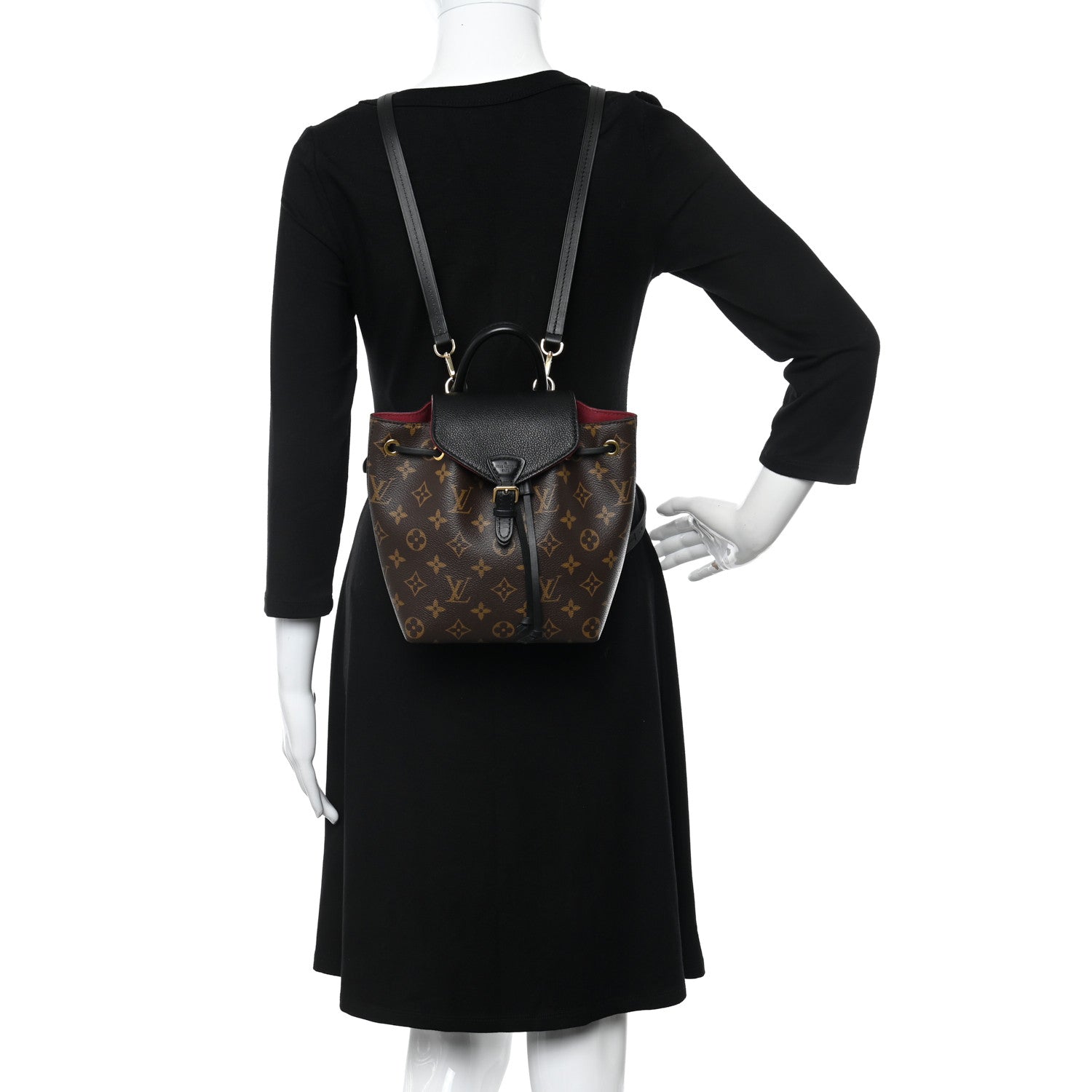 Louis Vuitton Monogram BB Montsouris NM Backpack Black 2 of 11