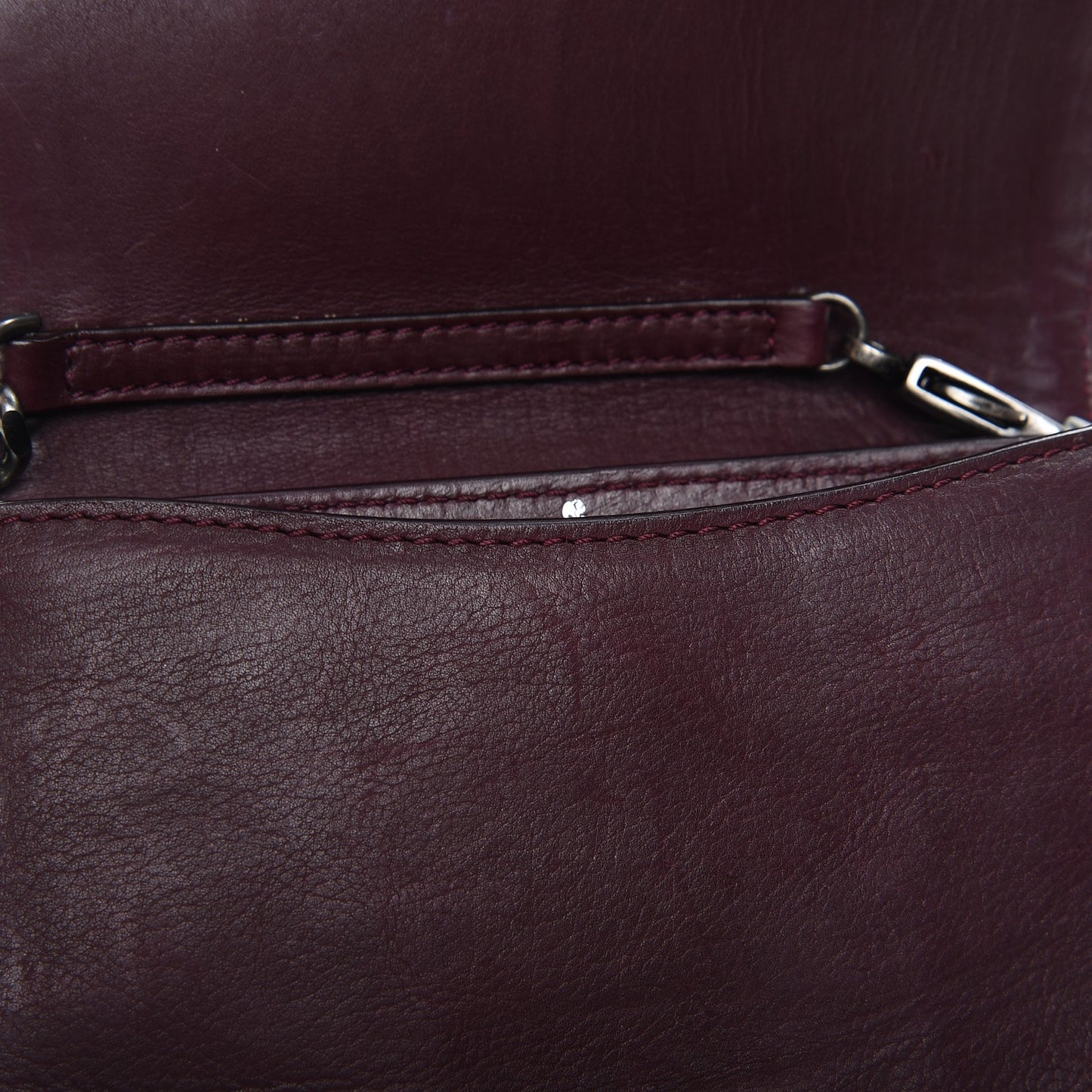 Calfskin Happy Mini Pop Bag Plum