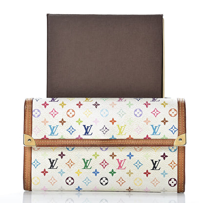 Louis Vuitton Monogram Multicolor Porte Tresor International Wallet White 18 of 18