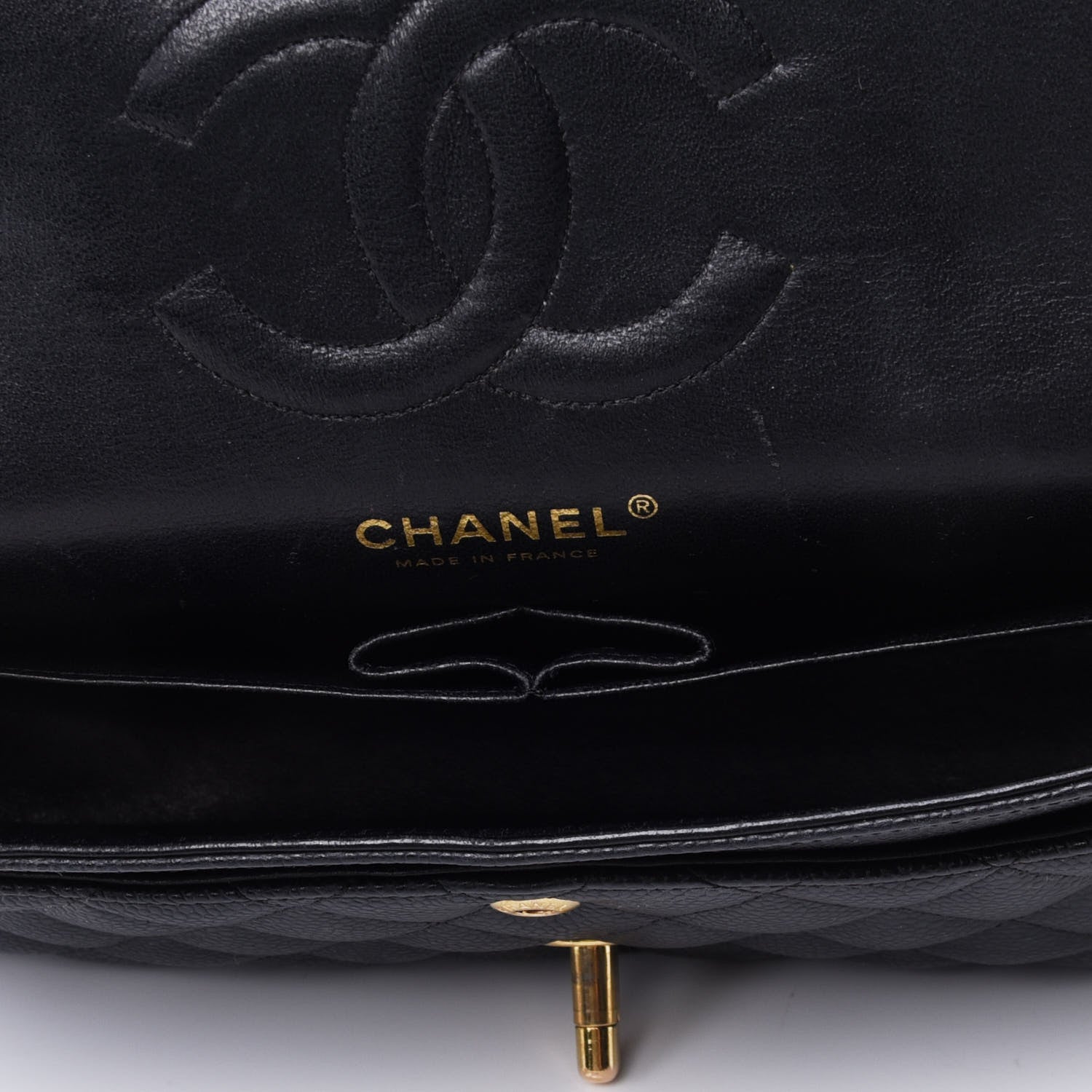 Chanel Caviar Quilted Medium Double Flap Black 4 of 4