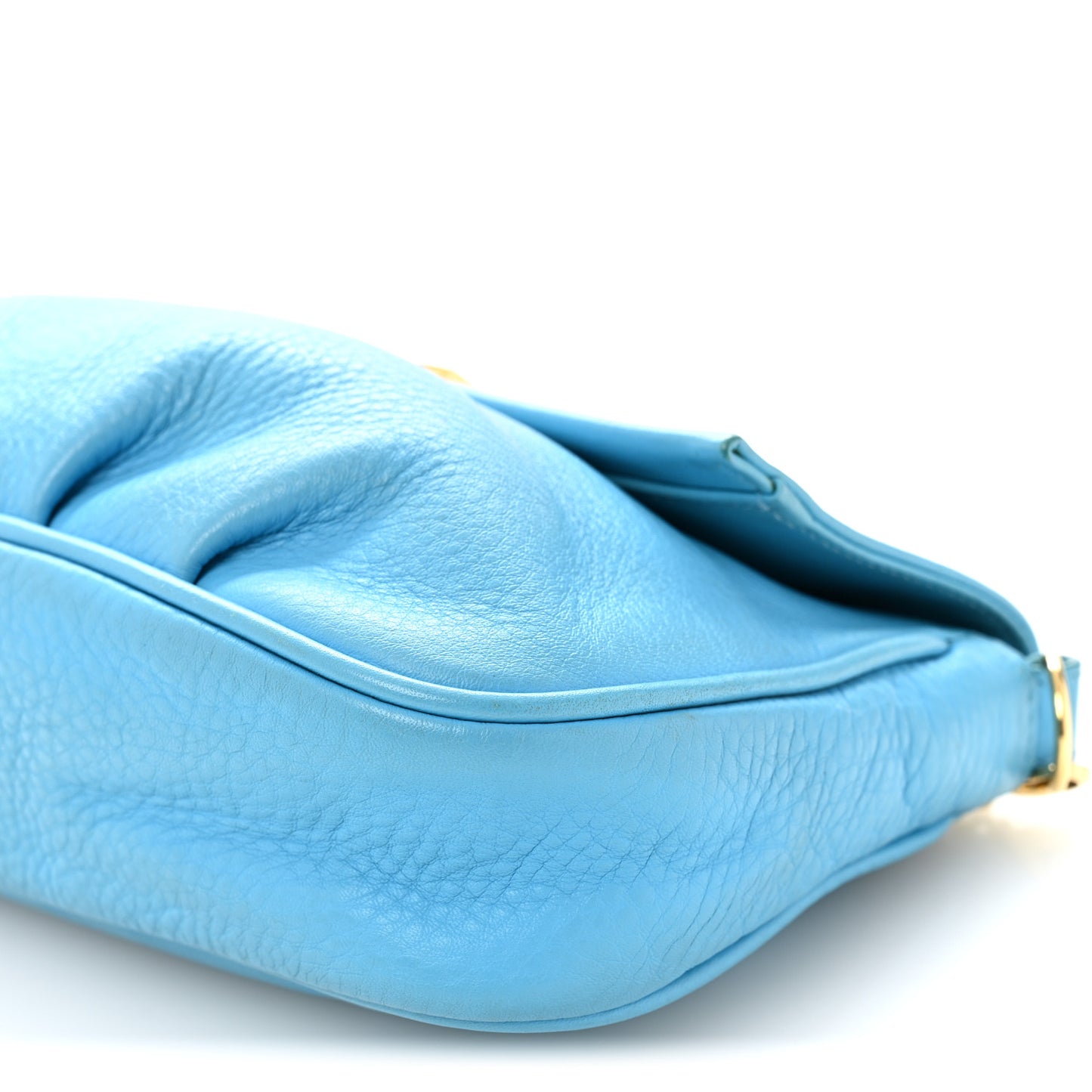 Vitello Flamingo Enamel Fendista Pouchette Crossbody Maldives
