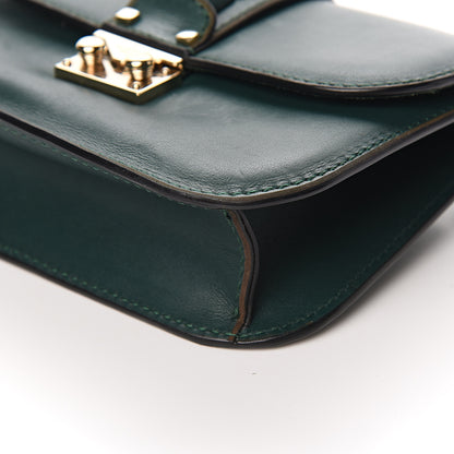 Valentino Garavani Vitello Small Glam Lock Rockstud Flap Light Emerald 7 of 8