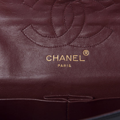 Chanel Lambskin Quilted Medium Double Flap Black 11 of 13