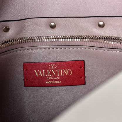 Valentino Garavani Smooth Calfskin Quilted Beehive Shoulder Bag Light Ivory 6 of 8
