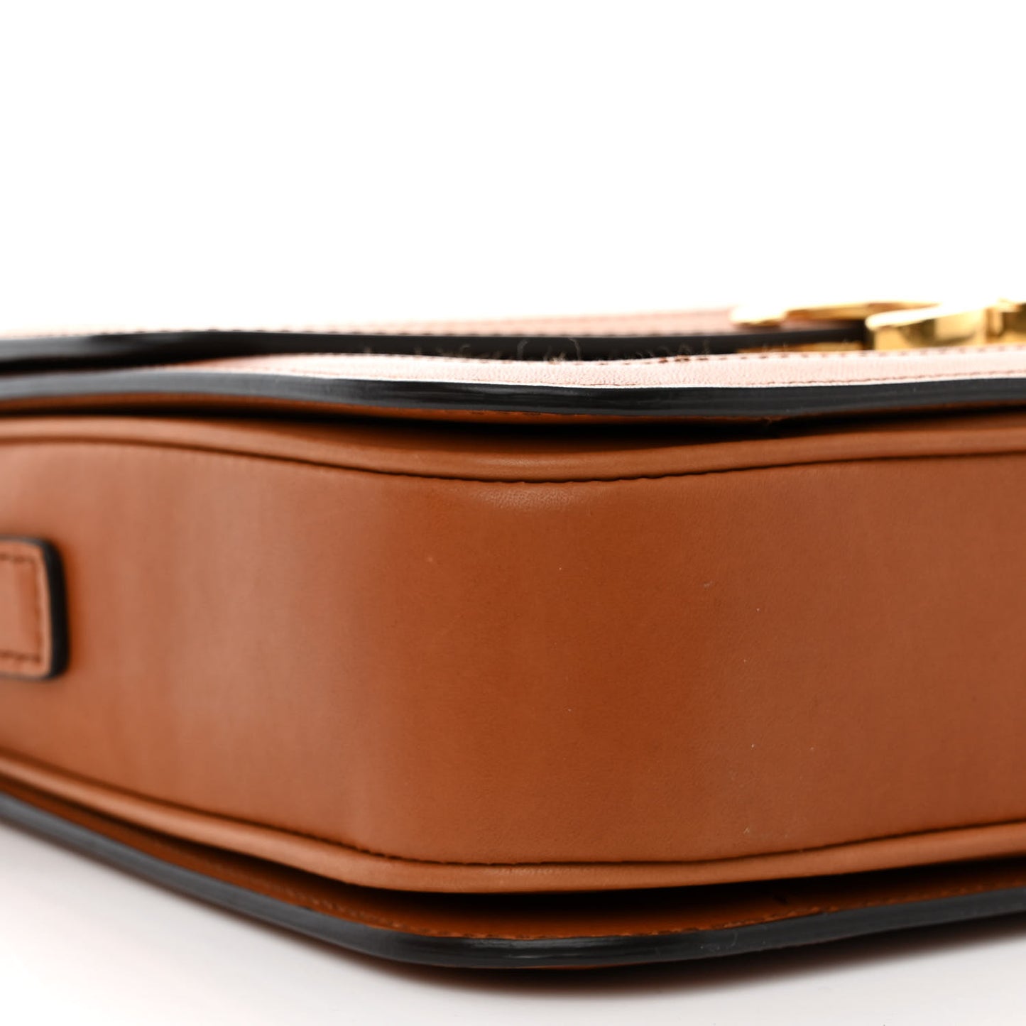 Textile Calfskin Classique Triomphe Bag Natural Tan