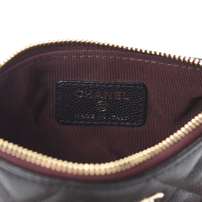 Chanel Caviar Quilted Small Cosmetic Case Black 7 of 8