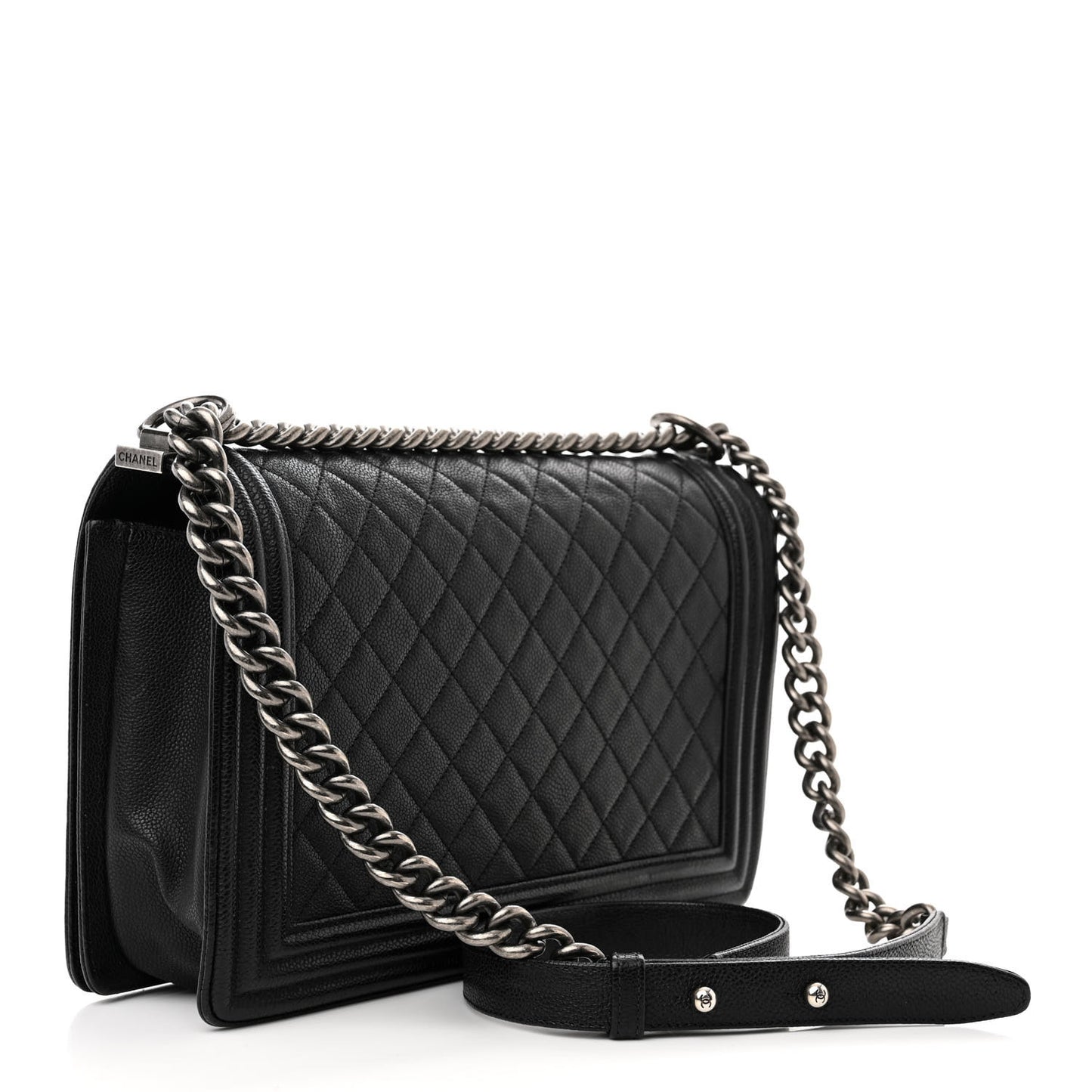 Caviar Quilted New Medium Boy Flap Black