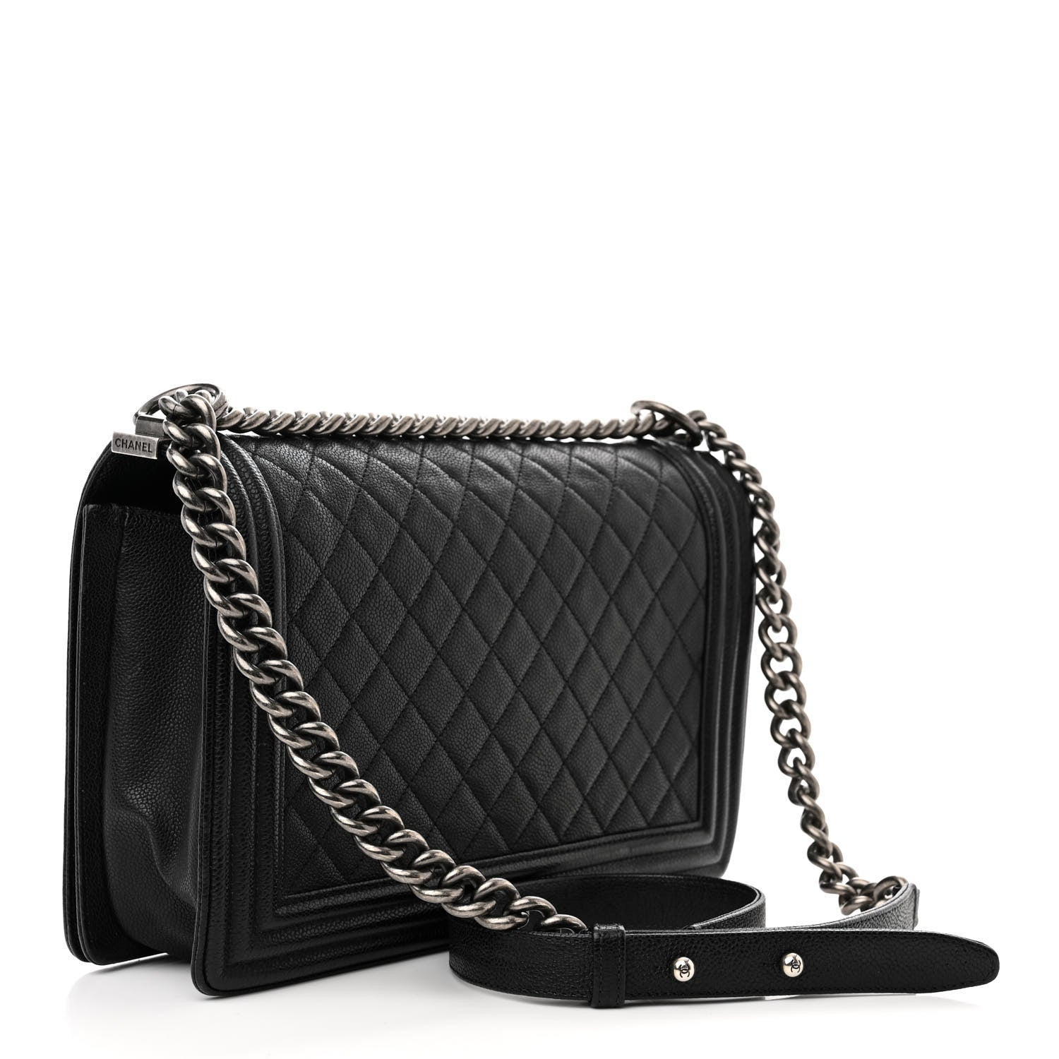Chanel Caviar Quilted New Medium Boy Flap Black 3 of 11