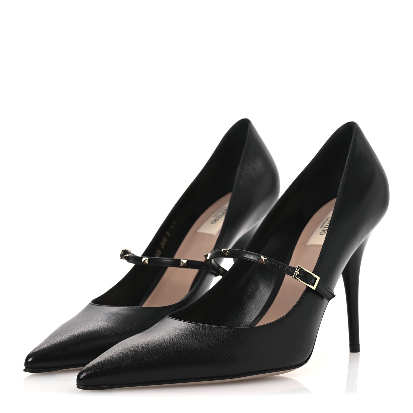 Nappa Rockstud Wispy Mary Jane 100mm Pumps 40 Black