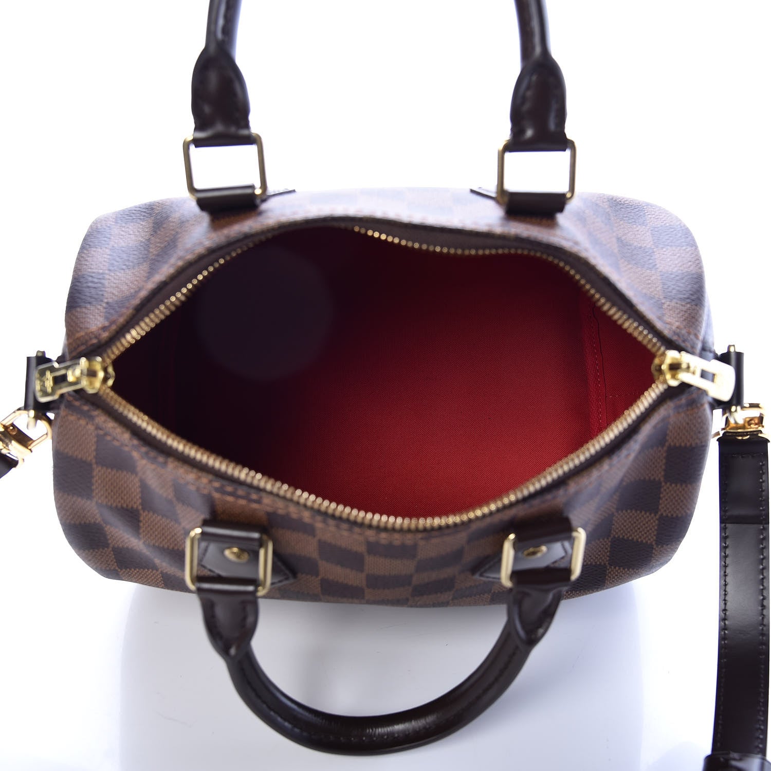 Louis Vuitton Damier Ebene Speedy Bandouliere 25 8 of 11