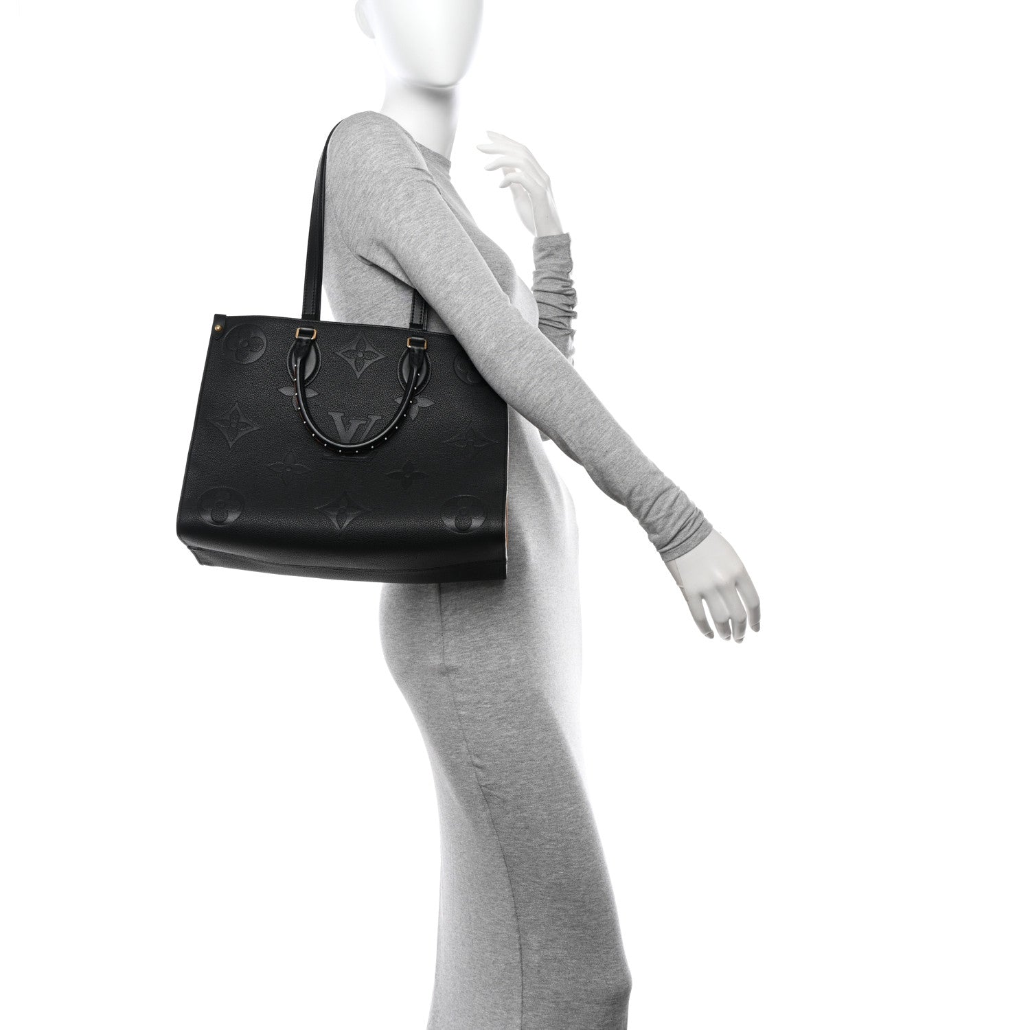 Louis Vuitton Empreinte Monogram Giant Wild At Heart Onthego MM Black 2 of 10
