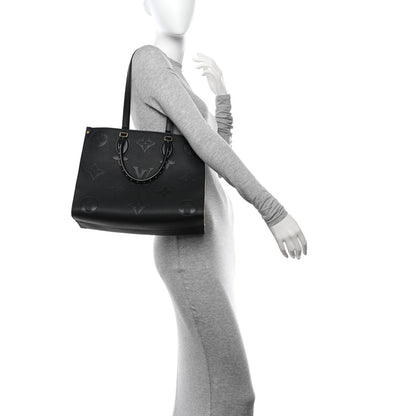 Louis Vuitton Empreinte Monogram Giant Wild At Heart Onthego MM Black 2 of 10